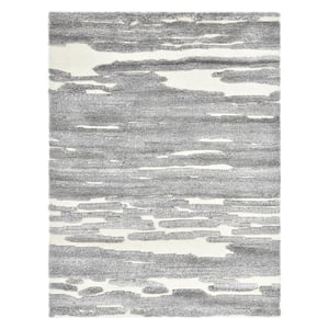 Maverick Contemporary Modern Gray 8 ft. x 10 ft. Hand-Knotted Area Rug