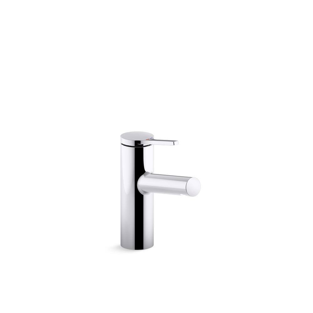 Vibrant Brushed Moderne Brass Single-Handle Bathroom Faucet