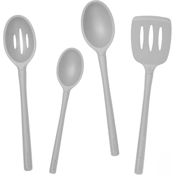 ex-Core Silicone Cooking Utensil Bundle, Oyster, 4-Piece