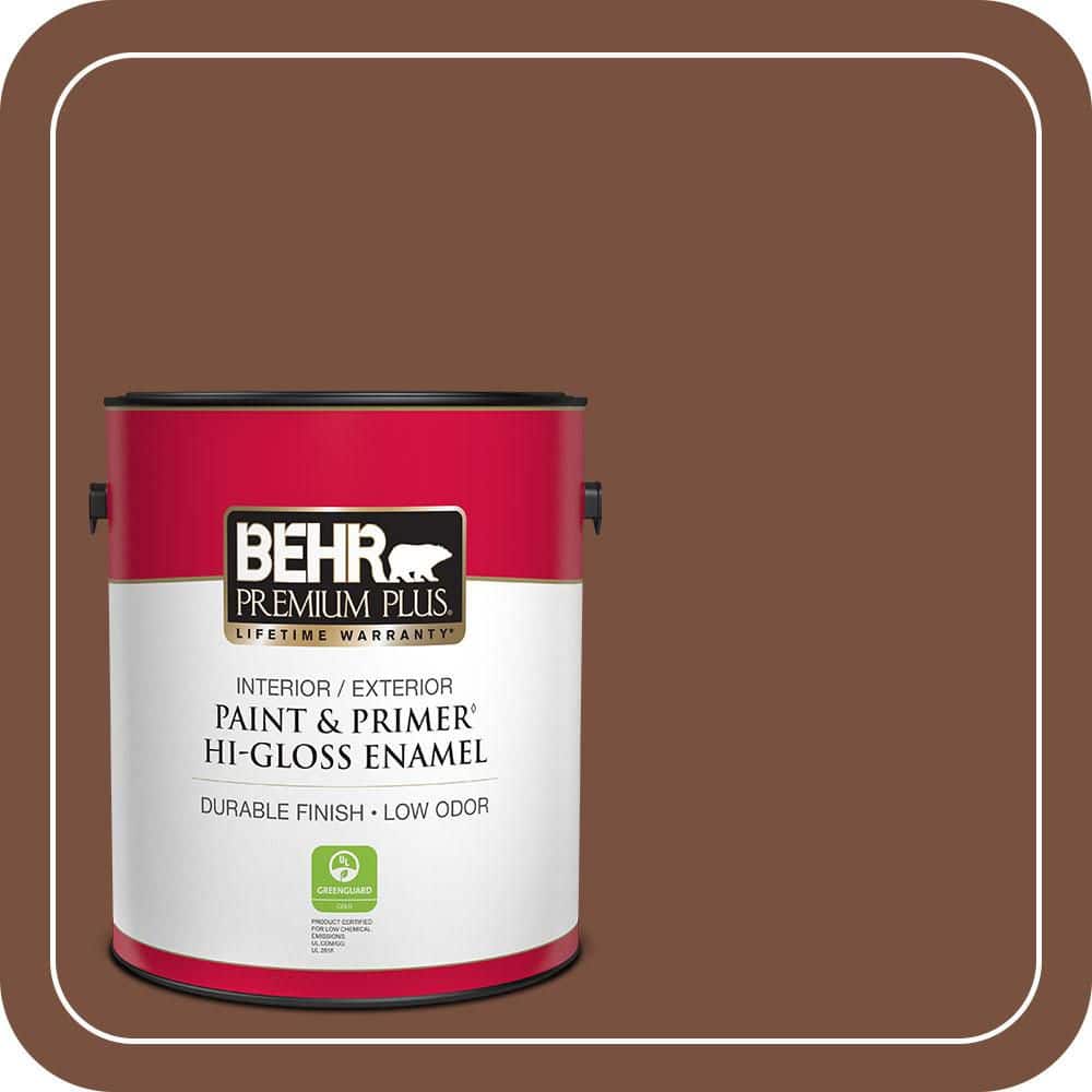 1 gal. #S200-7 Earth Fired Red Hi-Gloss Enamel Interior/Exterior Paint & Primer price history on PriceWatchPro
