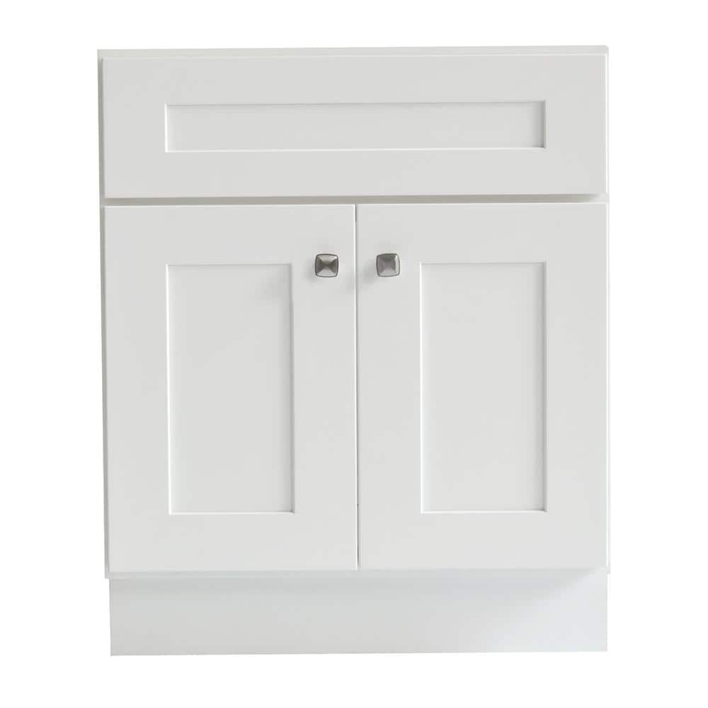 Brookings Modern White Maple 30" Bathroom Vanity Cabinet