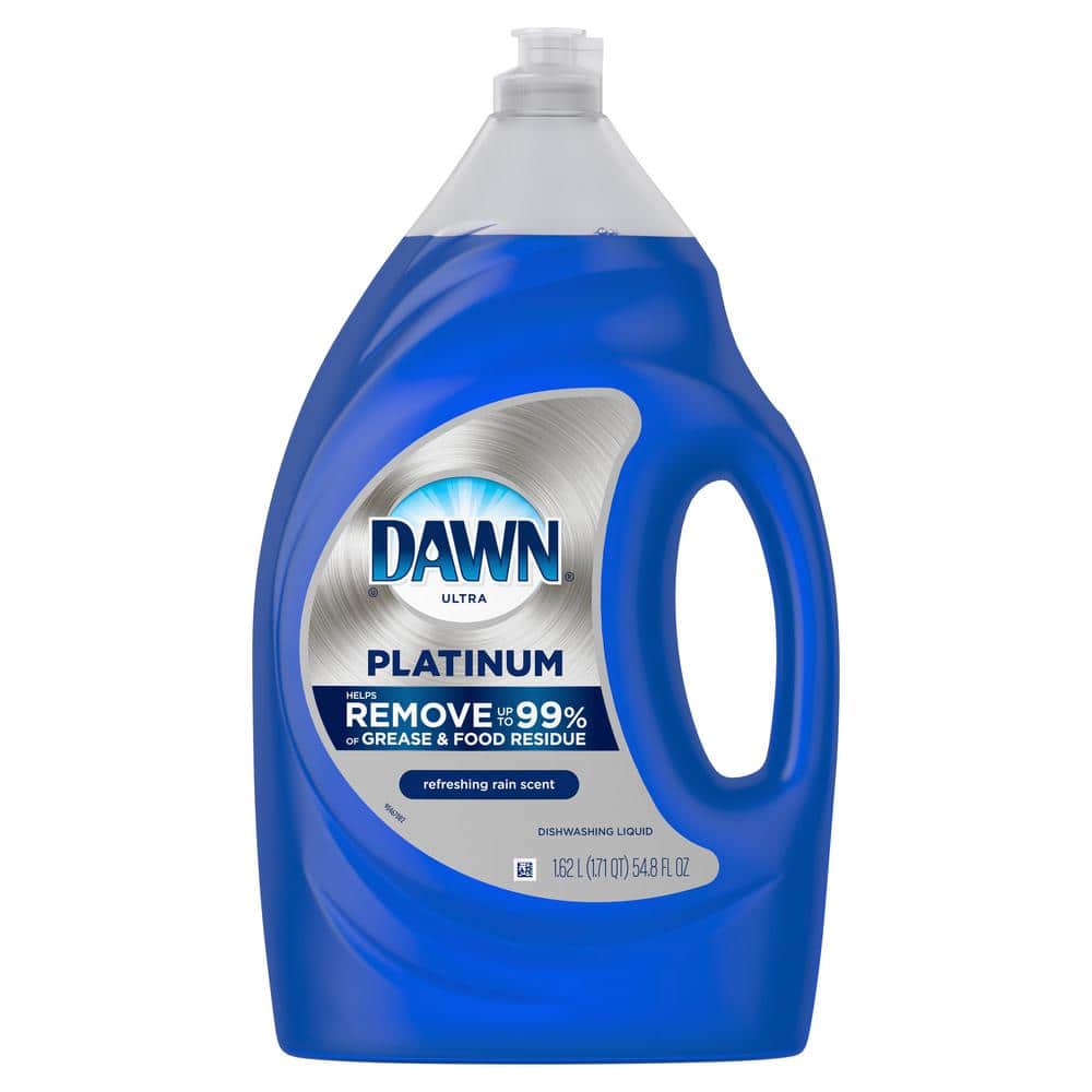 Dawn Platinum Dish Soap Liquid, Dishwashing Liquid, Grease Removal, Fresh Rain, 74.3oz