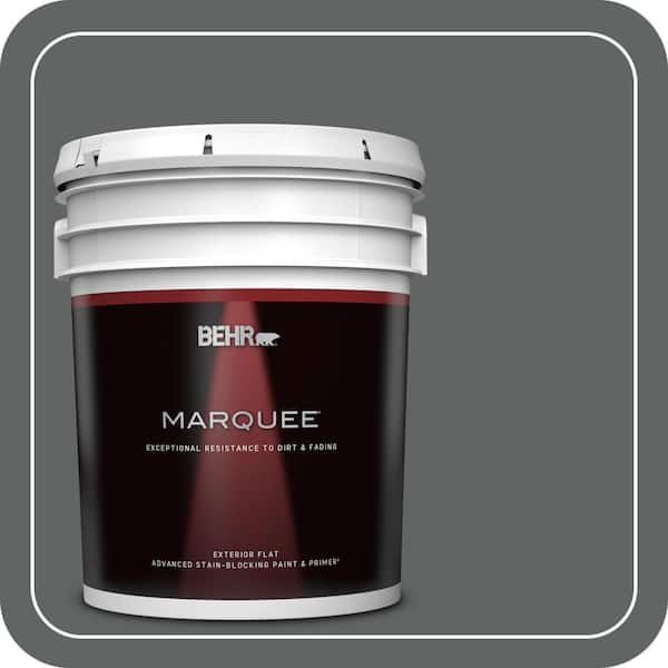 BEHR MARQUEE 5 gal. Home Decorators Collection #HDC-MD-28 Cordite Flat Exterior Paint & Primer