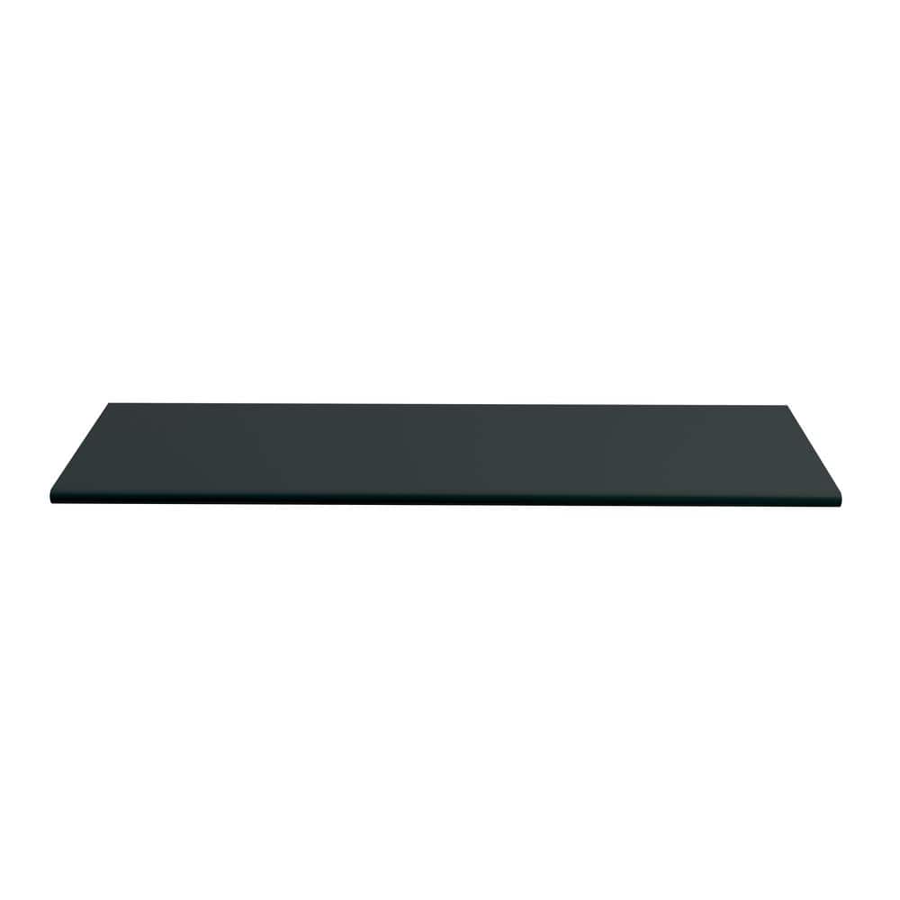 5 1/16" Matte Black Aluminum Finger Pull with Mounting Hardware