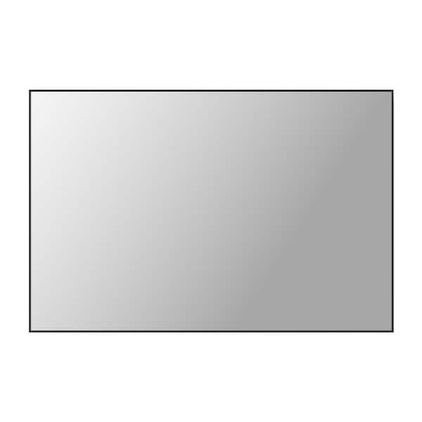 Unbranded 36 in. W x 26 in. H Large Rectangular Mirror with Aluminum Framed Wall Mounted Decorative Bathroom Vanity Mirror Black