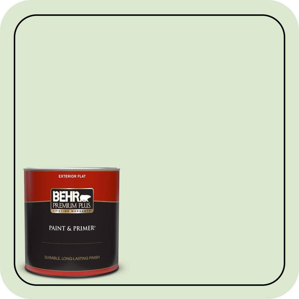 1 qt. #T12-18 Minty Frosting Flat Exterior Paint & Primer price history on PriceWatchPro