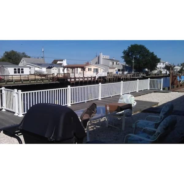 EZ Handrail 2.75 in. Top and Bottom Clay Aluminum Post Mount Kit