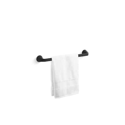 Cursiva 18 in. Towel Bar in Matte Black