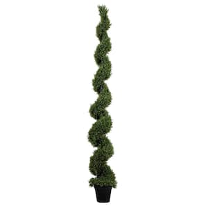 9 ft. UV Resistant Artificial Rosemary Spiral Topiary Tree (Indoor/Outdoor)