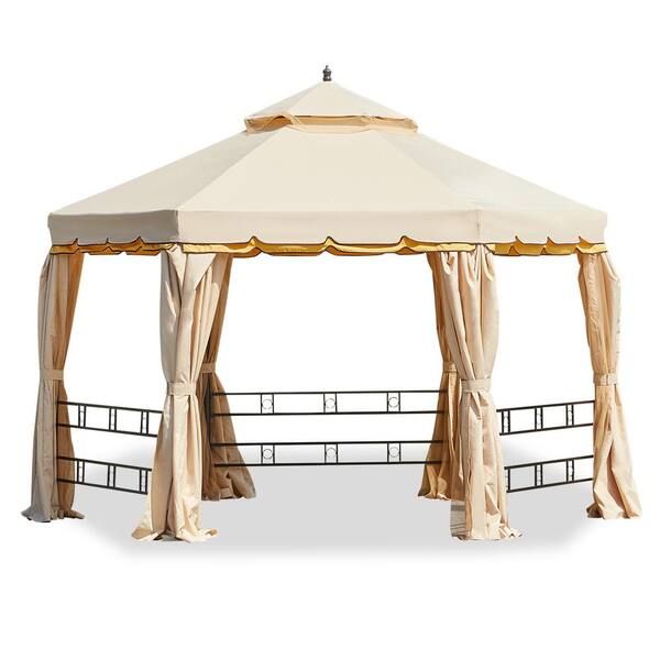 13 x 8.4 ft Outdoor Car Canopy Tent, Patio All Weather Protection Garage  Carport with Anchor Kit and 6 Sturdy Steel Legs, Outdoor Relaxing Gazebo  Shelter, for BBQ, Party, Garden, Wedding, White