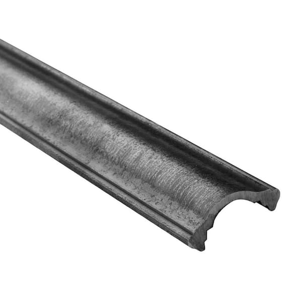 arteferro 236 in. x 2-7/32 in. Solid Domed Raw Forged Iron Handrail