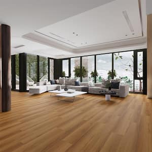 Take Home Sample-Elegent El Matador Dark Brown 9.37 in. W x 4 in. L Waterproof Laminate Wood Flooring