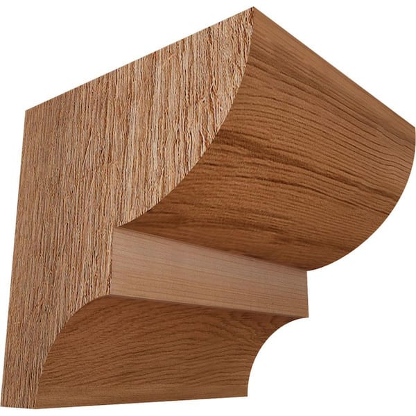 Ekena Millwork 6 in. x 6 in. x 6 in. Western Red Cedar Ridgewood Rough Sawn Corbel