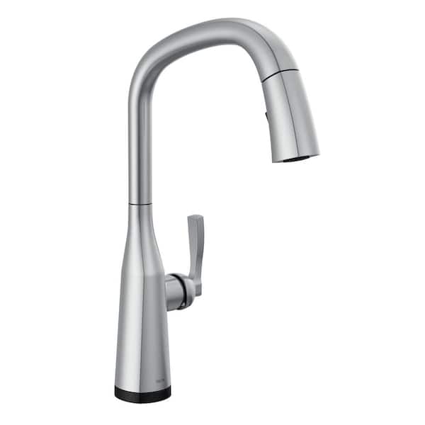 Delta Stryke Single Handle Touch2O Technology Pull Down Sprayer Kitchen Faucet in Stainless Steel