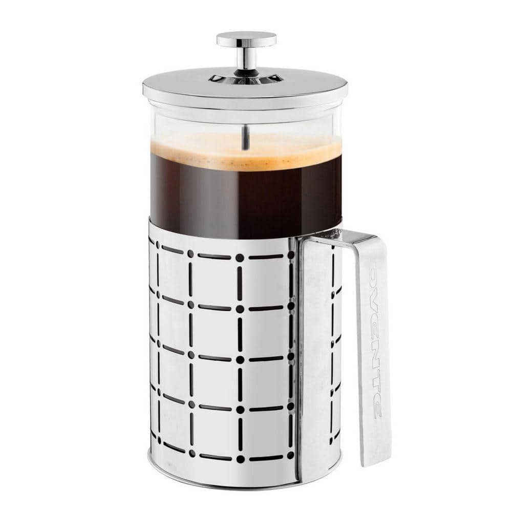 OVENTE 4-Cup Stainless Steel French Press Coffee Maker with 4