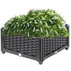 CITY PICKERS 24.5 in. x 20.5 in. Patio Raised Garden Bed Kit with ...