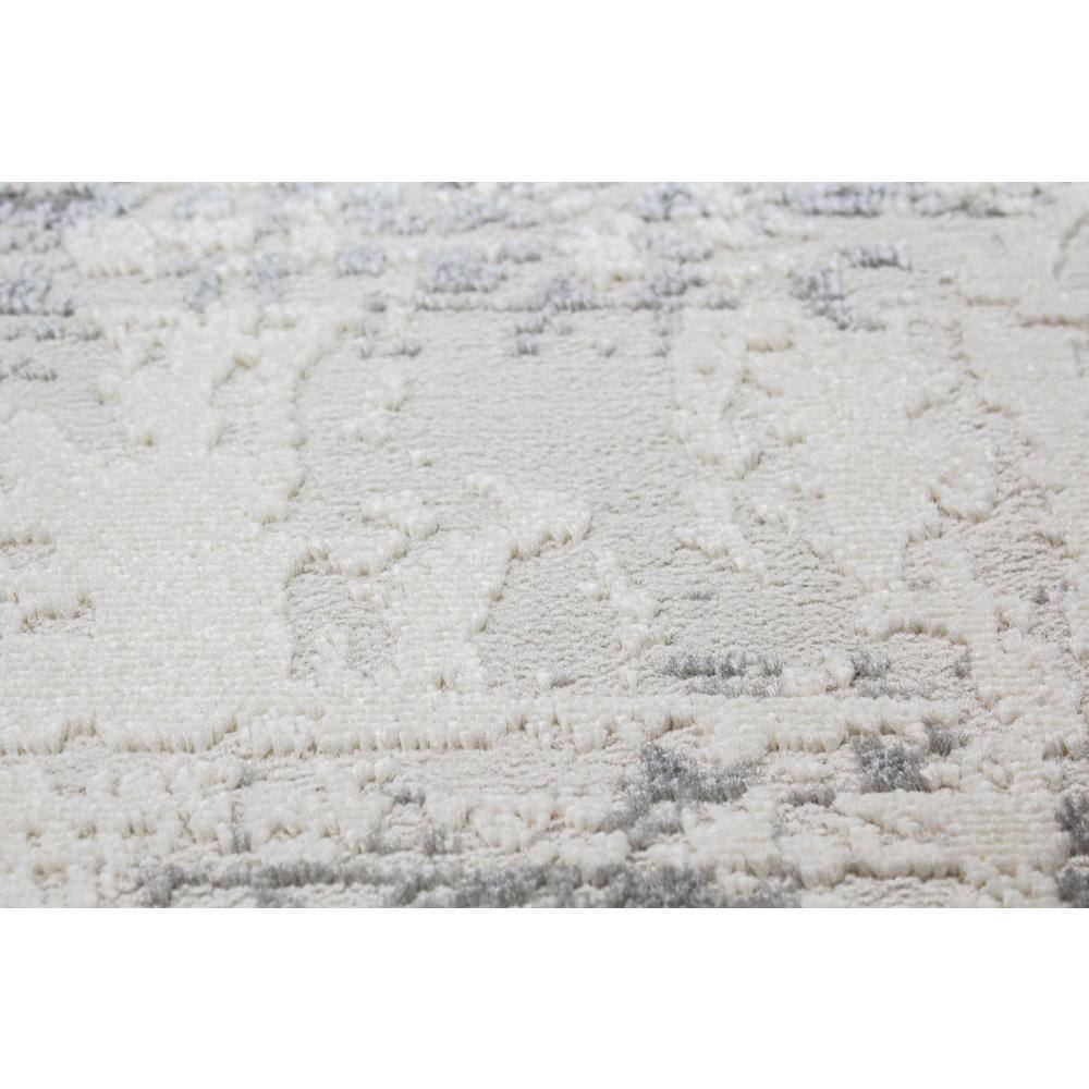 Elegant Tranquility 8' x 10' Gray Synthetic Transitional Area Rug