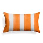 Caravan Orange Rectangular Lumbar Outdoor Pillow