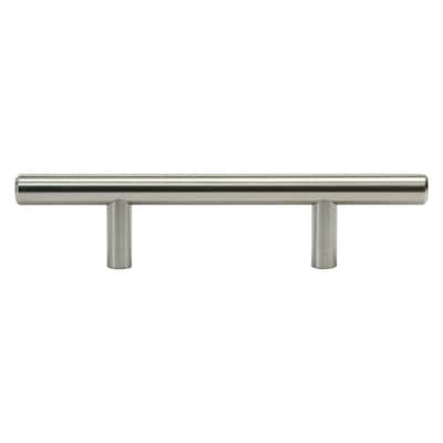 Rok Solid 3 in. (76 mm) Center-to-Center Brushed Nickel Kitchen Cabinet ...