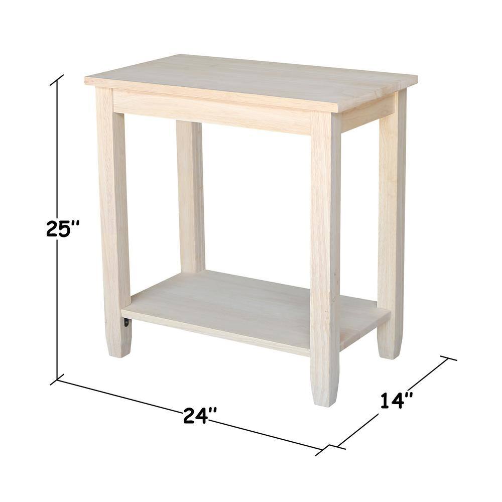 Solano Unfinished Accent Table - thumbnail 7