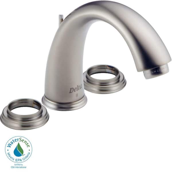 Unbranded Innovations 4 in. Minispread 2-Handle Mid-Arc Bathroom Faucet in Stainless Handles Not Included-DISCONTINUED