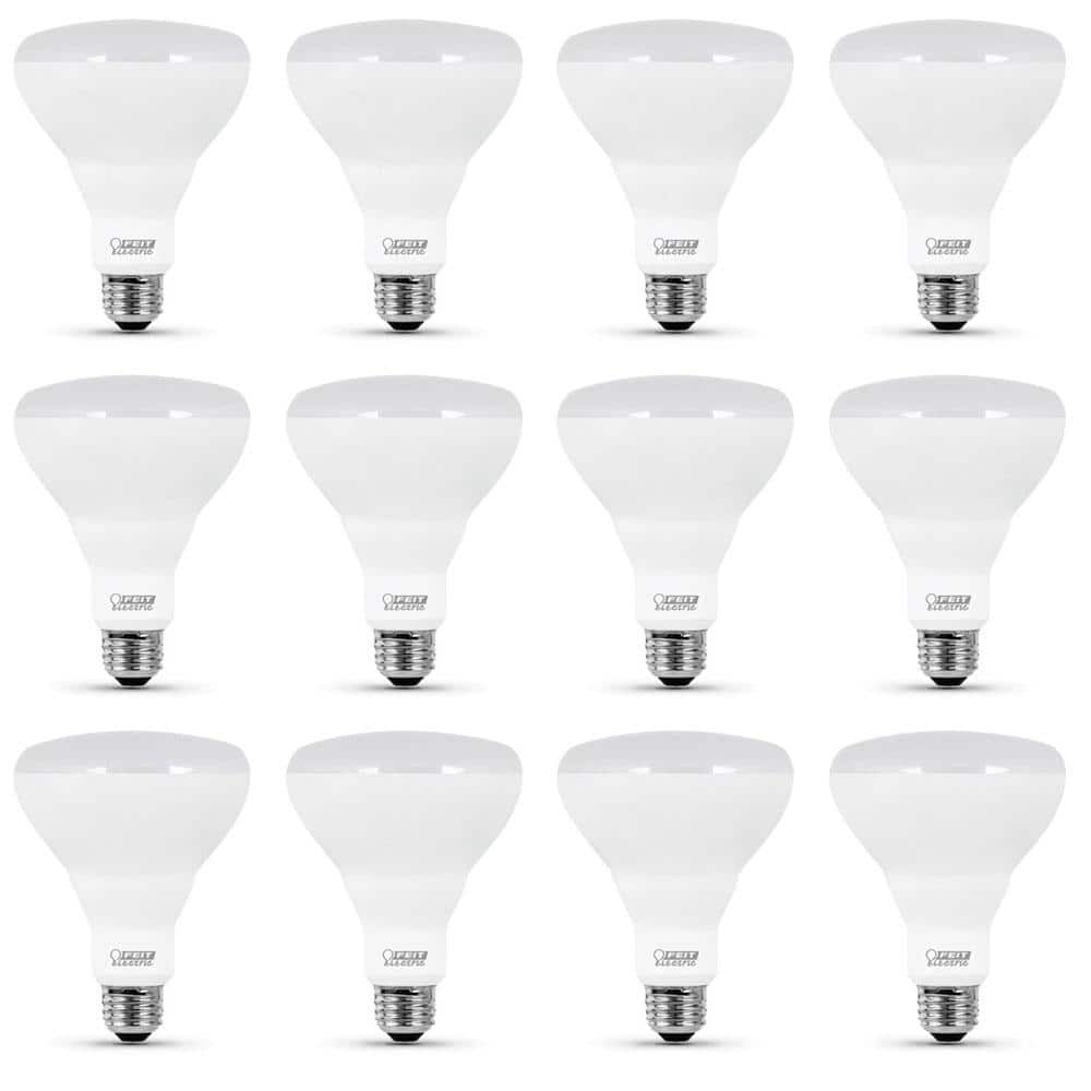 Feit Electric 120-Watt Equivalent BR40 Dimmable CEC Title 24 90+ CRI Recessed E26 Flood LED Light Bulb, Soft White 2700K (12-Pack) -  BR40DMHO927CA26