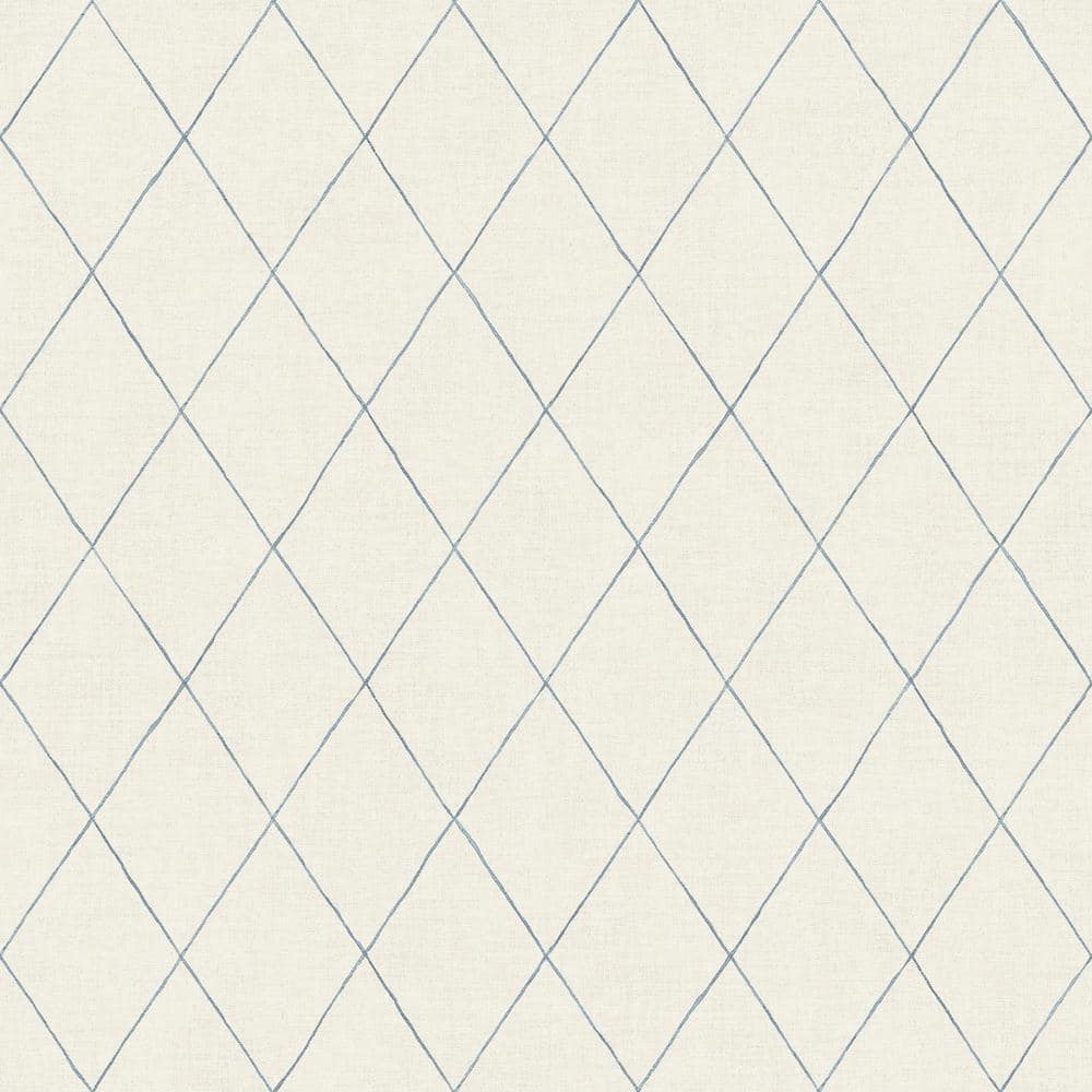 Rhombus Blue Geometric Paper Strippable Roll (Covers 56.4 sq. ft.)