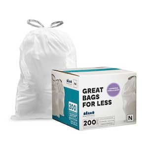 Plasticplace 8 Gal. 22 in. x 22 in. 0.7 mil White Lavender and Soft Vanilla Scented  Garbage Can Liners Trash Bags (200-Count) W8DSWHLV - The Home Depot