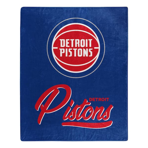 THE NORTHWEST GROUP NBA Pistons Signature Raschel Multi-Colored Throw Blanket