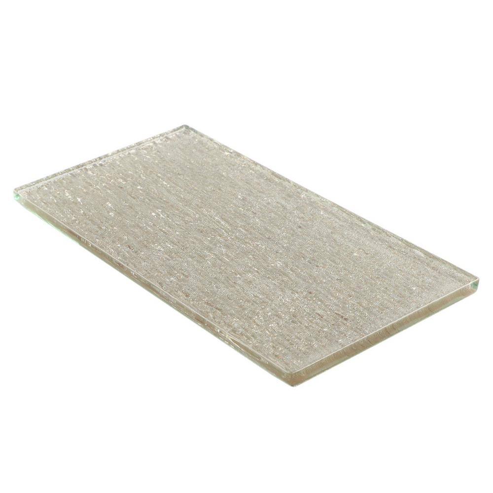 Salvatore Polished Gold Glass Subway Wall Tile 4-in x 8-in