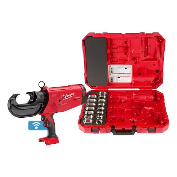 M18 18V Lithium-Ion Cordless FORCE LOGIC 750 MCM Crimper with #6-750 MCM Cu Dies