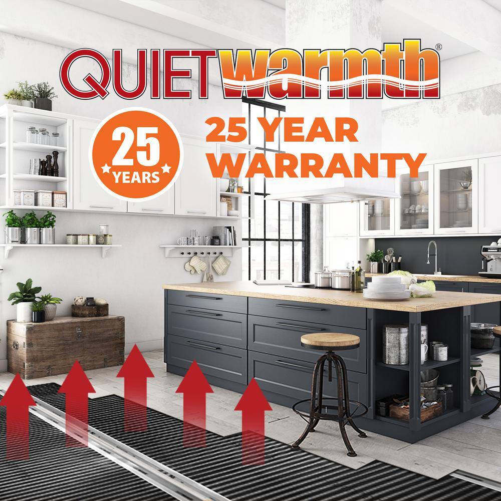 SleekHeat 5'x1.5' Low-Profile Radiant Floor Heating Mat, 120-Volt