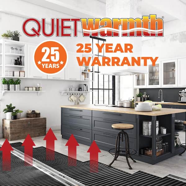 QuietWarmth 10 ft. x 36 in. 120-Volt Radiant Floor Heating System for Laminate, Vinyl, and Floating Floors (Covers 30 sq. ft.)