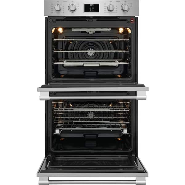 Professional 30 in. Double Electric Wall Oven with Total Convection in Stainless Steel