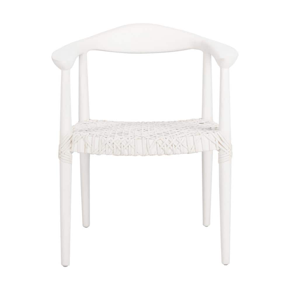 Juneau White Wood Arm Chair price history on PriceWatchPro
