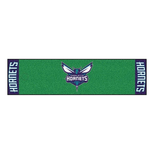 FANMATS NBA Charlotte Hornets 1 ft. 6 in. x 6 ft. Indoor 1-Hole Golf Practice Putting Green