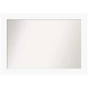 Cabinet White 41.5 in. W x 29.5 in. H Non-Beveled Bathroom Wall Mirror in White