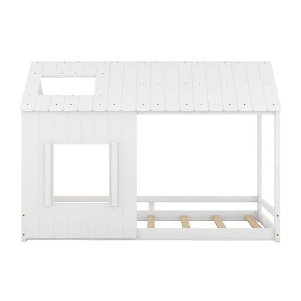 ᐉ Montessori Toddler House Bed in white color 80x160 in «YokoTower»