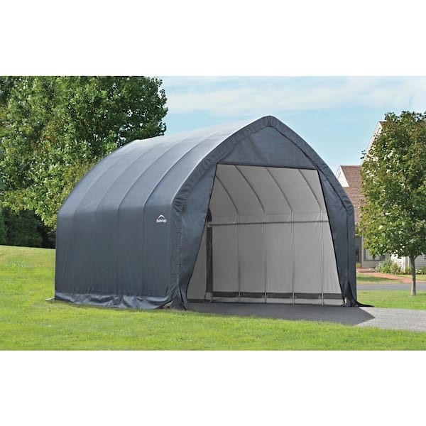 ShelterLogic 13 ft. W x 20 ft. D x 12 ft. H Alpine-Style Garage-in-a-Box  with Advanced-Engineered Fabric and Easy-Slide Rail System 62693 - The Home  Depot