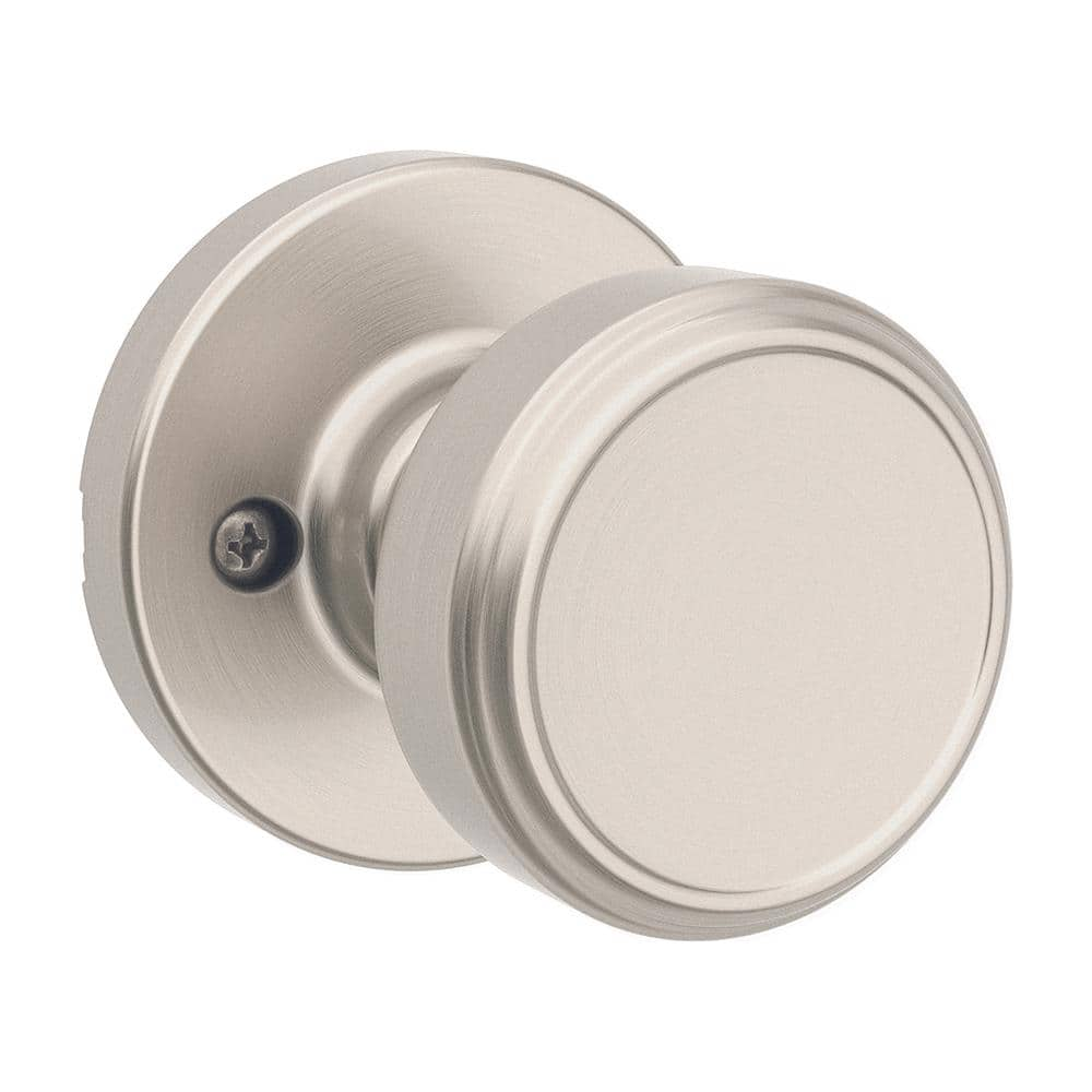 Kwikset Maven Satin Nickel Half Dummy Round Door Knob 488MNK RDT 15 CP ...