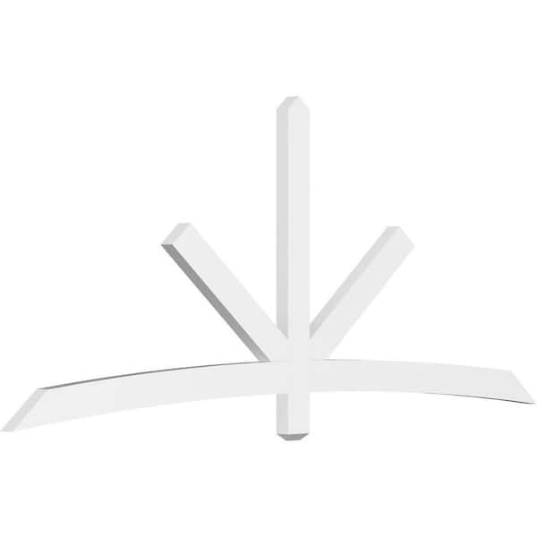 Ekena Millwork Alberta 96 in. W x 40 in. H x 2 in. D Signature Polyurethane Bracket