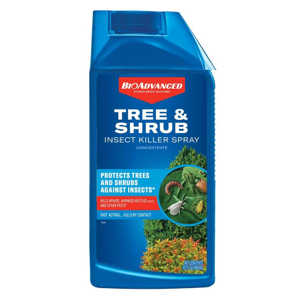 BIOADVANCED 32 oz. Concentrate Tree and Shrub Protect and Feed Insect  Killer 820162B - The Home Depot