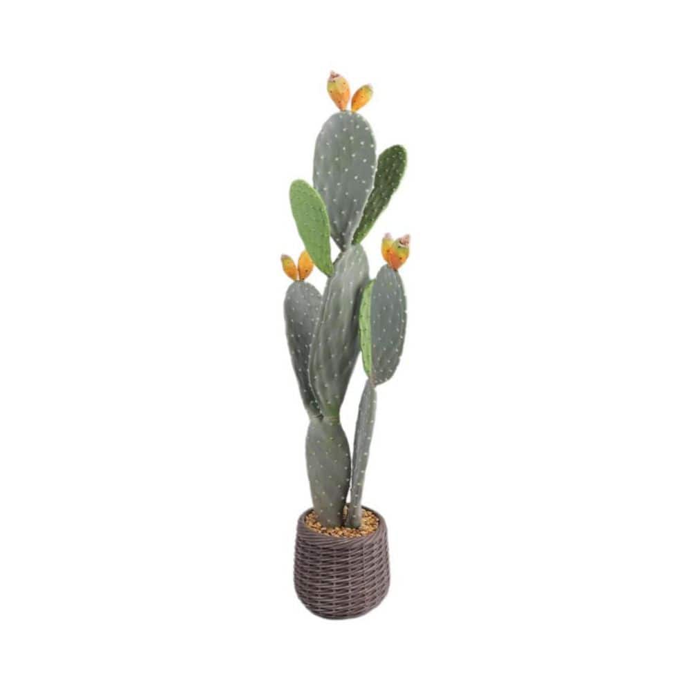 3 ft. Tall Artificial Cactus, Realistic Faux Cactus Plant with