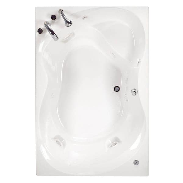 American Standard Ellisse EcoSilent 6 ft. Whirlpool Tub in White