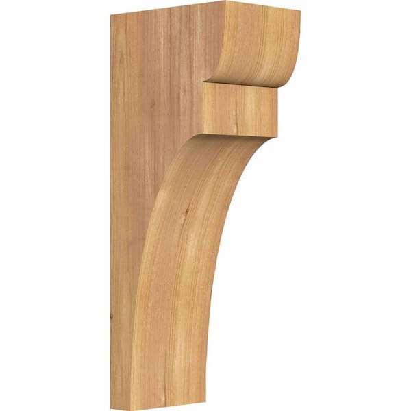 Ekena Millwork 5-1/2 in. x 8 in. x 20 in. Western Red Cedar Yorktown Smooth Corbel