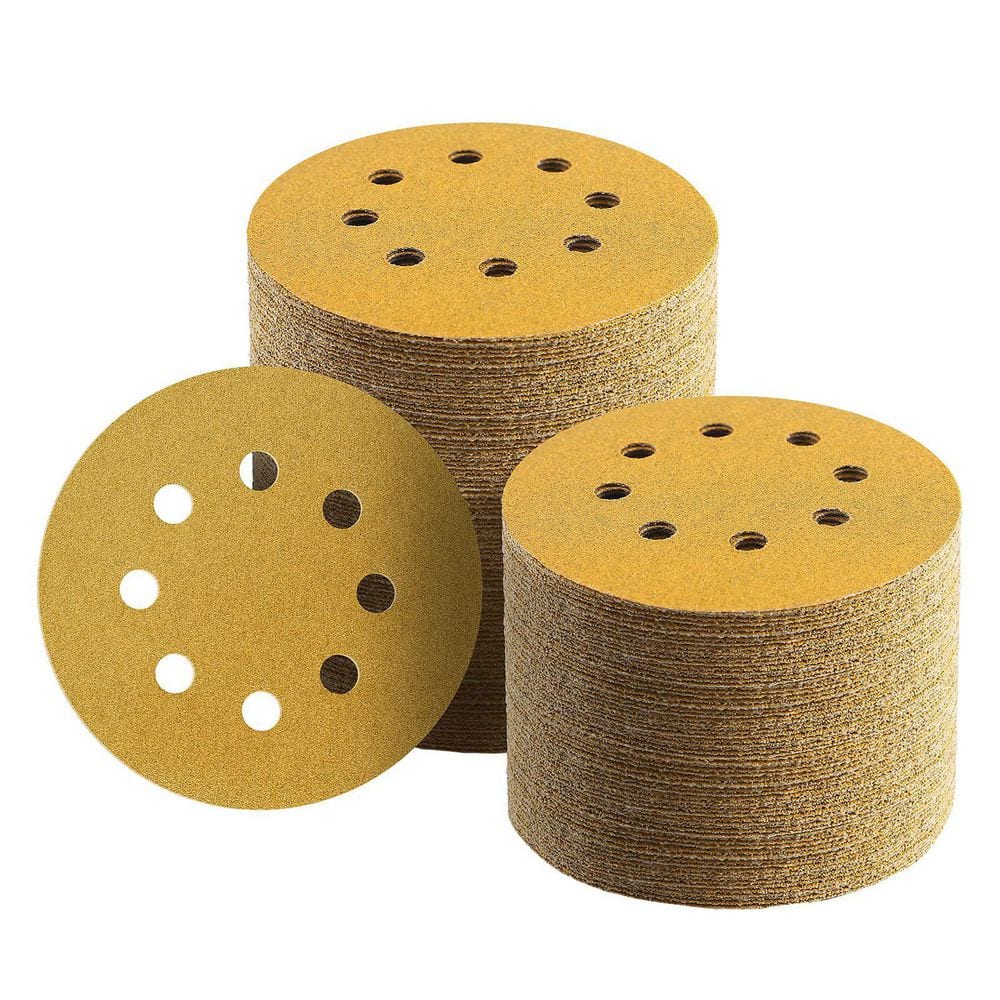 5 Inch Sanding Discs with Hook and Loop Strong Adhesion Anti-Clogging Coating 100 Pack 80 Grit for Wood Automotive price history on PriceWatchPro