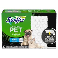 Swiffer Sweeper Pet Heavy-Duty Multi-Surface Dry Sweeping Cloth Refills (32-Count)