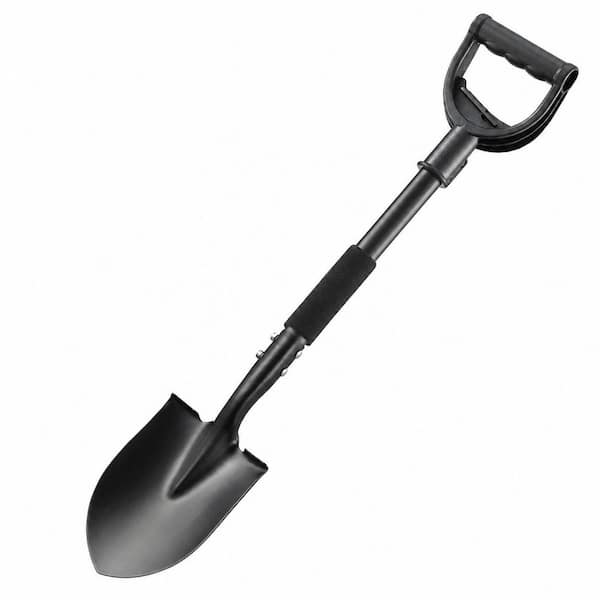 Steel Blade 31 in. ABS Handle Metal Shovel Heavy Duty D-Grip Mini Spade for Digging Gardening Camping Snow Removal