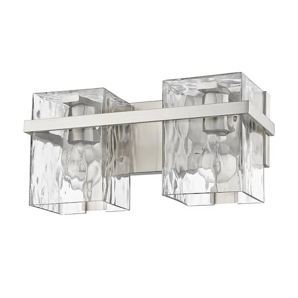 Unbranded Bennington 14.25 in. 2-Light Brushed Nickel Vanity Light