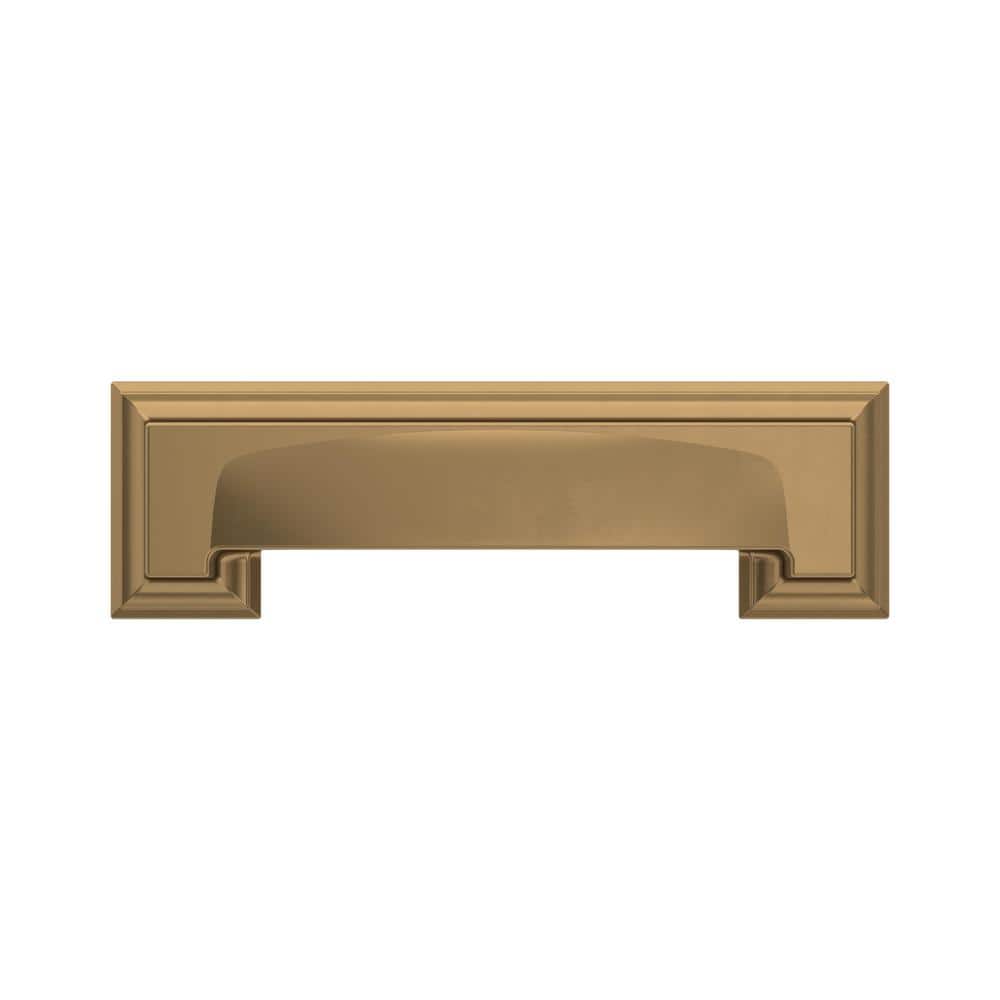 Champagne Bronze Traditional Cabinet Cup Pull with Mounting Hardware